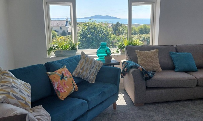 Rhydwyn House | Stunning house in Church Bay with sea views and dog friendly