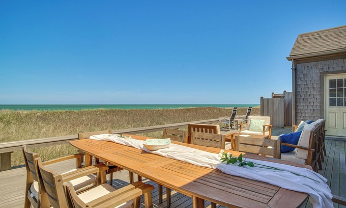 Dionis House | Stunning Ocean View! Beachfront Nantucket Retreat