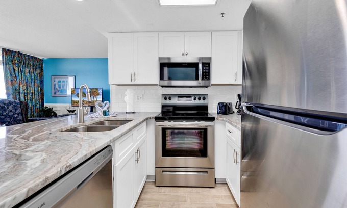 Myrtle Beach Apartment | Stunning Oceanfront View Atlantica Tower