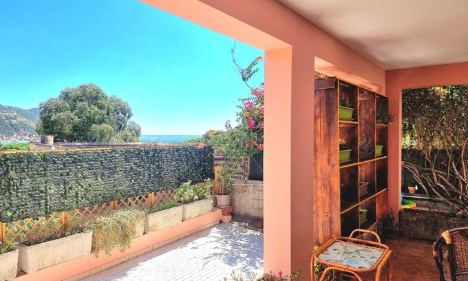 Solanas Apartment | Stylish home with patio 4 min walk to the beach