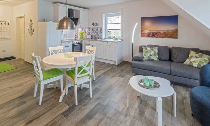 Westeraccumersiel Apartment | Stylish new-build top floor apartment with air conditioning and far-reaching views