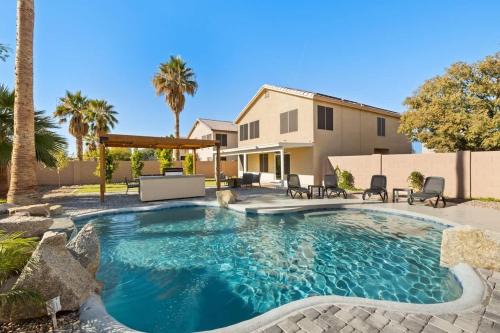 Larissa House | Sun-Drenched Terrace: Chic w Grille Firepit Pool