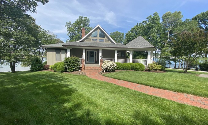 Penhook House | Sunset Lake House with private dock and game room
