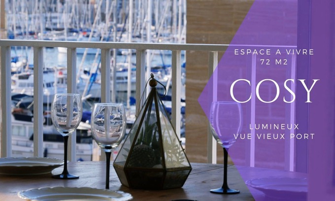 Hotel-de-Ville Apartment | Superb view of the Old Port. Appt with terrace. 2 bedrooms in the Panier- Parking