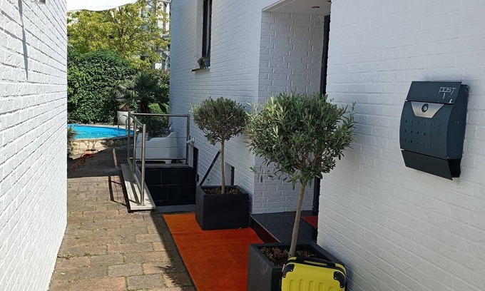 Burgsteinfurt Apartment | Svens-appartement die Alternative zum Hotel, Pool, Mediterraner Garten