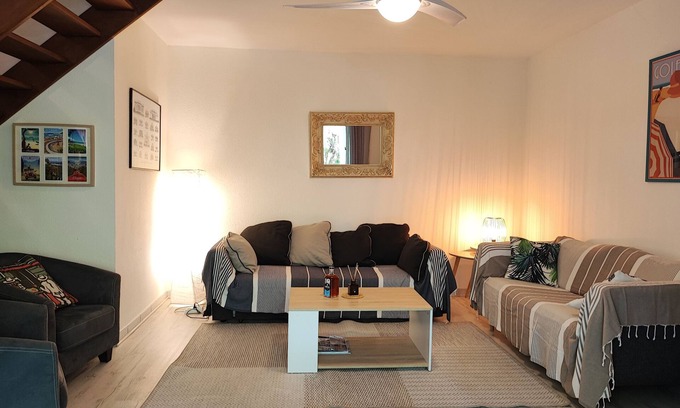 L'Ermitage-les-Bains Apartment | T 2/3 duplex * in the heart of l'Ermitage, 5-minute walk from the beach.