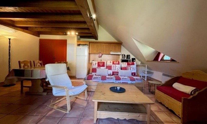 Pra Loup Apartment | T2 Mezzanine tout équipé à Pra-Loup 1500, navette, garage, 6 personnes - FR-1-165A-59