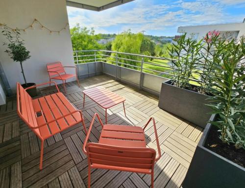 Rangueil-Sauzelong-Pech David-Pouvourville Apartment | T3 Universités & Hospitals - Havre de paix près Toulouse - parking - terrasse