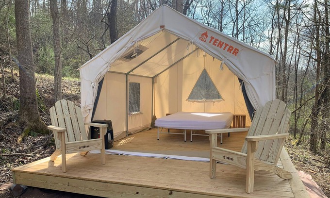 Clifford RV Rental | Tentrr Signature Site - Flowing Brook Signature Site