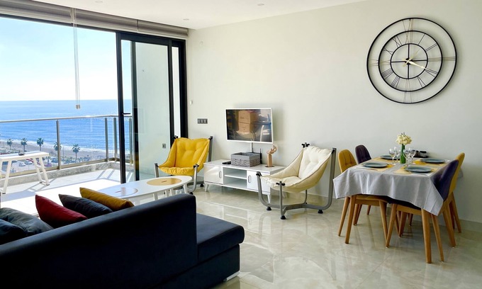 Mahmutlar Condo | The Beach Haven/1+1 coastline apt/Free WiFi/Elec🏖