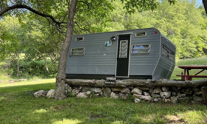 Gap Mills RV Rental | The Black Bear Vintage Camper