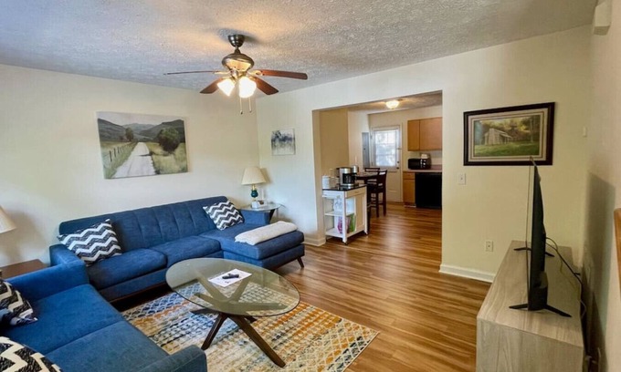 Sylva Apartment | The Blue Door at Sylva Home Base Apartments