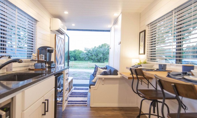 Waco House | The Bluebonnet- Container Home Country Setting Near Waco Attractions