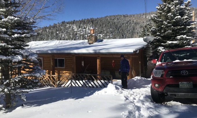 Holman Cabin | The Cabin back deck offers stunning views and only 15 minutes from Sipapu Skiing