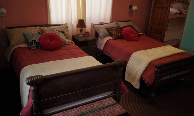 Huayllabamba House | The Corner with a Flower Balcony and Panoramic View.