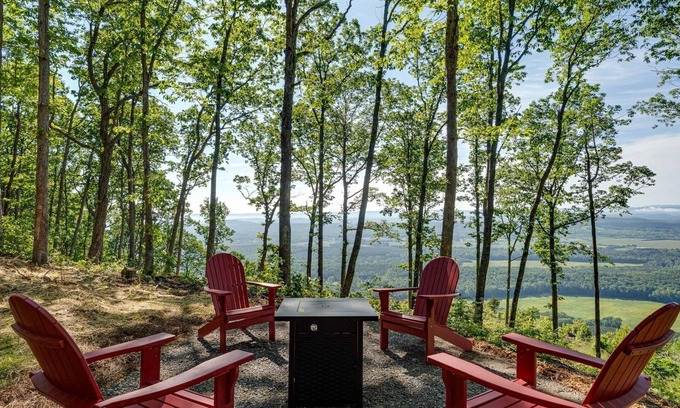 Menlo House | The Crow's Nest: huge balcony, fire pit, pets welcome, fireplace, stunning view!
