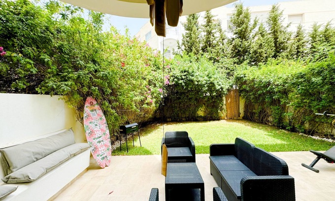 Sidi Daoud Apartment | The healthy flat:cosy with garden & sporty vibes