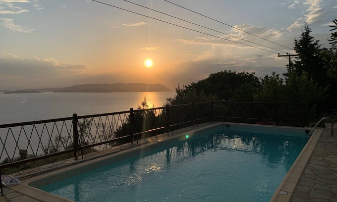 Xanthi Region Villa | The Music House - a spacious pool villa with panoramic views of the Aegean Sea