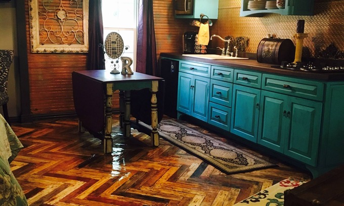 Amarillo House | The Relic is located behind a 1920s home in a historic district of Amarillo.