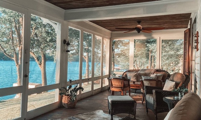 Perry House | The ultimate cottagecore experience in a serene lake country setting overlooking Silver Lake