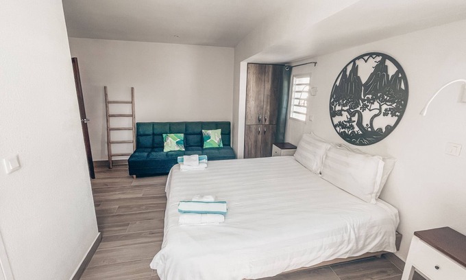 Grand Case Apartment | Tiki Unit, one bedroom studio, furnished., second floor street side