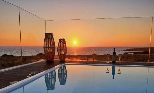 Finiki House | Tramonto Luxury Villa No1- Breathtaking sunset view
