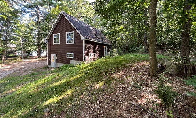 South Casco House | Tranquil Lakefront Retreat with Private Beach and Spacious Living