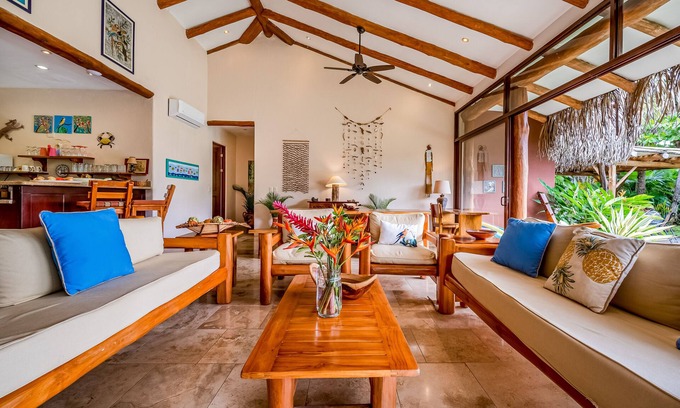 Islita Villa | Tranquil retreat with amazing views of rainforest & ocean, pool, rooftop balcony