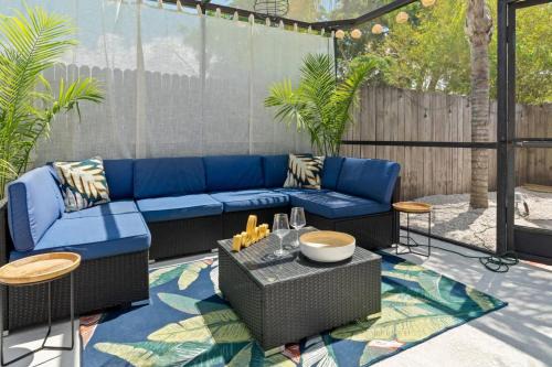 Hyde Park House | Tranquil Times a Serene 3BR Close to RJ Stadium with Screened Heated Pool, Outdoor Kitchen and Yard Chess