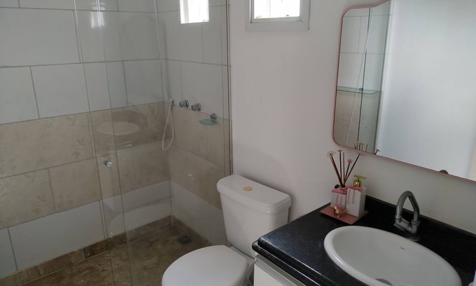 Interlagos House | Triplex beach house, 50 m from the sea with a view, 2 swimming pools and sauna