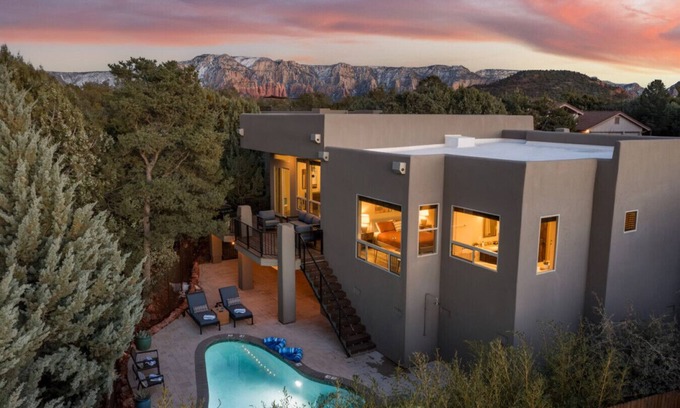 West Sedona House | Two Custom Homes with Pool, Spa, Rooftop Deck