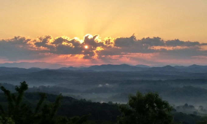 Blue Ridge Cabin | Two King Suites! Endless View! Close to Town. All paved roads. Pet Friendly.