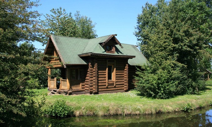 Hechthausen Apartment | Type D7 Karelian log cabin - Geesthof Holiday Park
