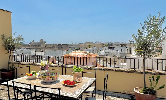 Salento Peninsula Apartment | Typical house with a seafront terrace in the center of Otranto - Marea Stays Collection