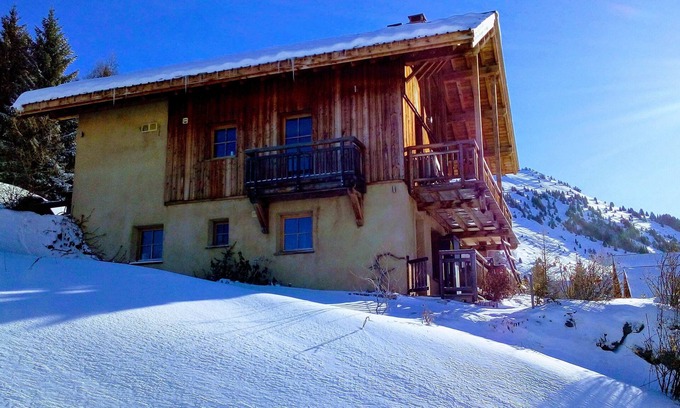 Villard-Reculas Apartment | UNIQUE 3 bedroom apartt: panorama, hot-tub, sauna, hamam - biking ski Alped’Huez
