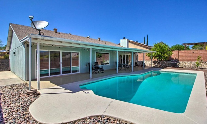 South Harrison House | Updated Tucson Home with Pool, Grill, Mtn Views