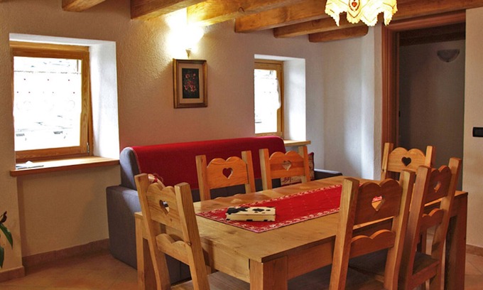 Planaz House | Vacation Home "Casa Girod - Il Rustico" with Mountain View, Private Terrace & Wi-Fi
