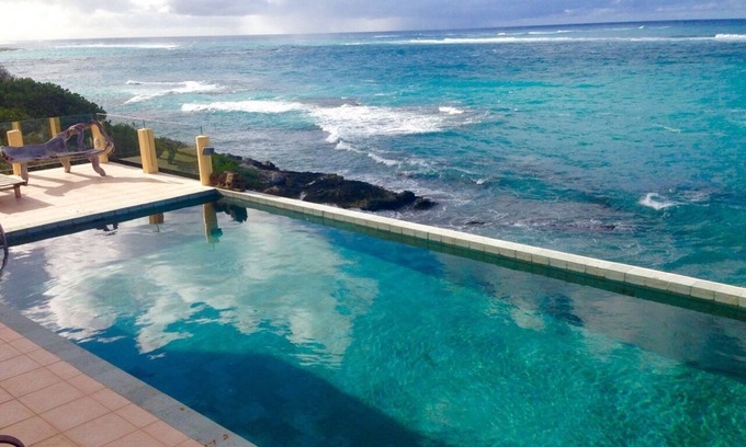 Island Harbour Villa | Very Private & Personal, Villa Hibernia, Ocean Front Pool & Sea Gazebo,