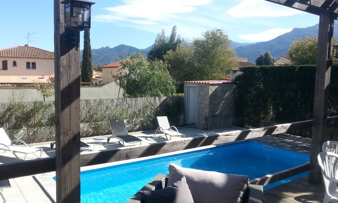 Saint-Genis House | Villa Franbikini: 4 air-conditioned bedrooms, sleeps 9, salt pool, calm, sun