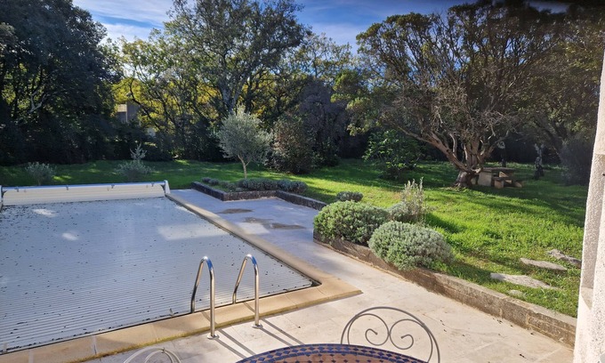 Saint-Siffret Villa | Villa Avec Piscine Dans un Parc Ombragé 5 Sites Patrimoine Mondial de L'unesco