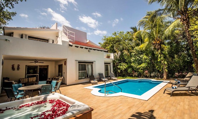 Playacar Villa | Villa Beach Adventure Relax Holiday Private Pool BBQ Maid Service Golf