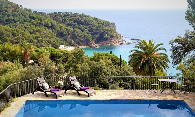 Lloret de Mar Villa | Villa Can Toni Lux Experience, Jacuzzi & Piscina con Vista Mar