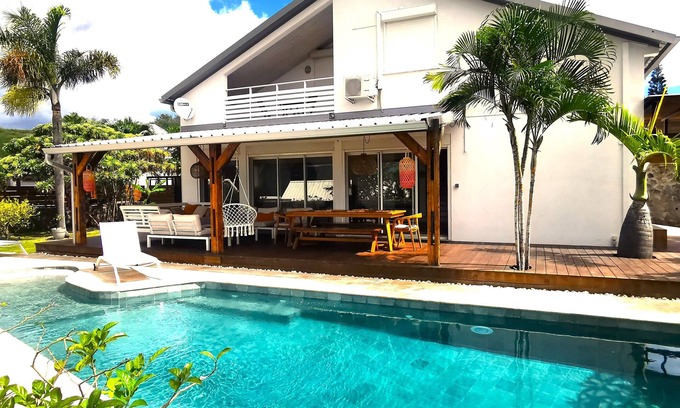 Carosse Villa | Villa D'exception "rosa Palma" Piscine Chauffée au Cœur de St Gilles les Bains