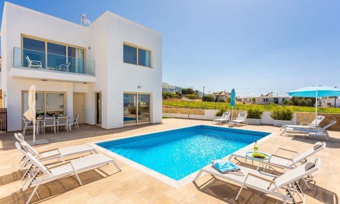 Pomos Villa | Villa Diana Seaside - Four Bedroom Villa, Sleeps 8
