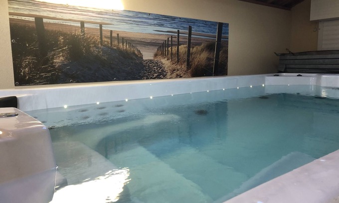 Saint-Germain-sur-Ay House | Villa Dune & Spa 8 people, 50 m sea, indoor swimming jacuzzy