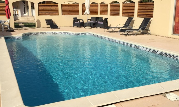 Saint-Laurent-La-Vernede Villa | Villa sleeps 8/9, heated pool (9x5m), Jacuzzi (7places), games room.