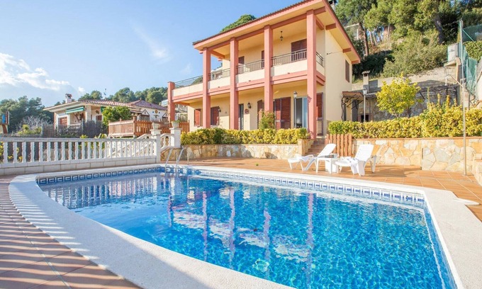 Blanes Villa | Villa in Blanes with Pool & Sea Views