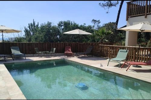 Lacanau-Ocean Villa | Villa Iris jacuzzi vue mer
