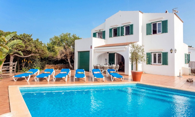 Cap d'Artrutx Villa | Villa 'Jultomas' with Private Pool, Wi-Fi and Air Conditioning