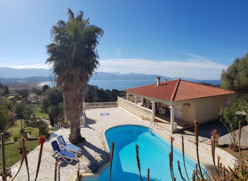 Sagone Apartment | Villa Liamone Studio für 3 Personen , 400 m vom Strand, Pool, Klimaanlage